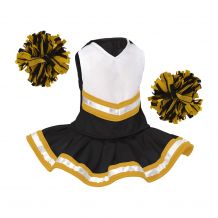 Bearwear Cheerleader Outfit - Black with White/Gold